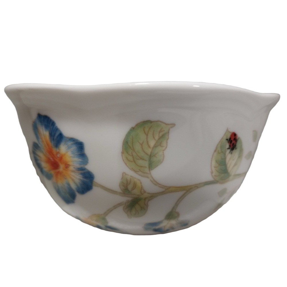 2 Lenox Butterfly Meadow Laura Le Luyer  Flutter Flower Ice Cream Rice Bowl 4.7" - Picture 3 of 6